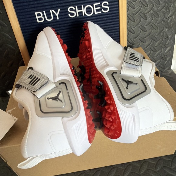 Nike Air Jordan Air Rev Golf Shoes Size 9.5 White  Black / Metallic Silver main image 7